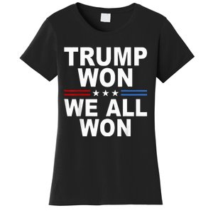 2024 Usa Flag Trump Won Women's T-Shirt