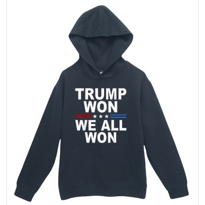 2024 Usa Flag Trump Won Urban Pullover Hoodie