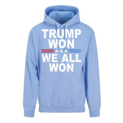 2024 Usa Flag Trump Won Unisex Surf Hoodie