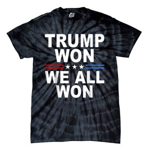 2024 Usa Flag Trump Won Tie-Dye T-Shirt