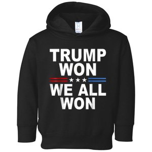 2024 Usa Flag Trump Won Toddler Hoodie