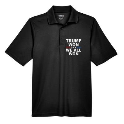 2024 Usa Flag Trump Won Men's Origin Performance Pique Polo