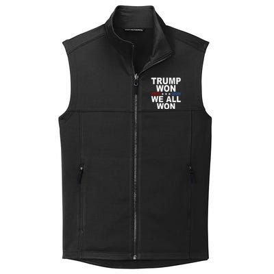 2024 Usa Flag Trump Won Collective Smooth Fleece Vest