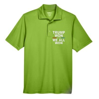 2024 Usa Flag Trump Won Men's Origin Performance Pique Polo