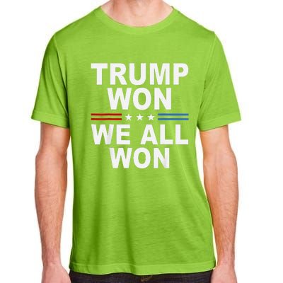 2024 Usa Flag Trump Won Adult ChromaSoft Performance T-Shirt