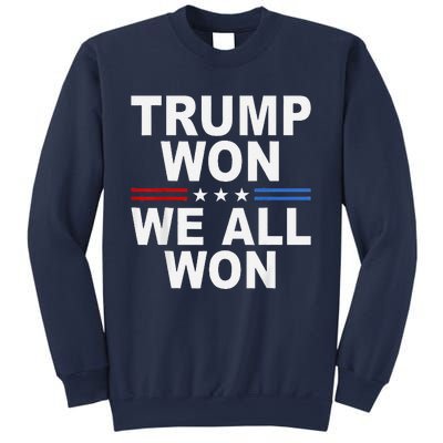 2024 Usa Flag Trump Won Sweatshirt