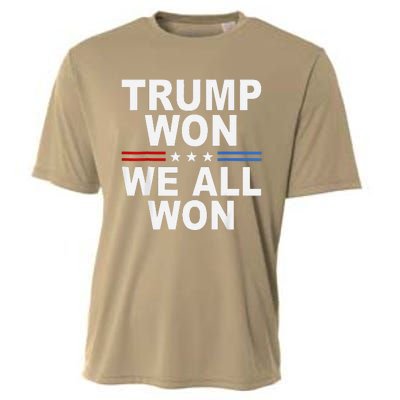 2024 Usa Flag Trump Won Cooling Performance Crew T-Shirt