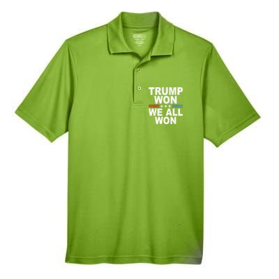 2024 Usa Flag Trump Won Men's Origin Performance Pique Polo