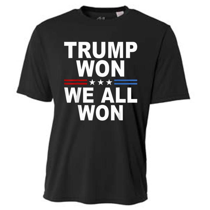 2024 Usa Flag Trump Won Cooling Performance Crew T-Shirt