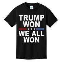 2024 Usa Flag Trump Won Kids T-Shirt