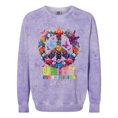 2024 Unity Over Division Colorblast Crewneck Sweatshirt