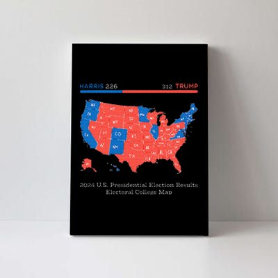 2024 U.S Presidential Election Results College Map Canvas