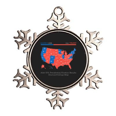 2024 U.S Presidential Election Results College Map Metallic Star Ornament