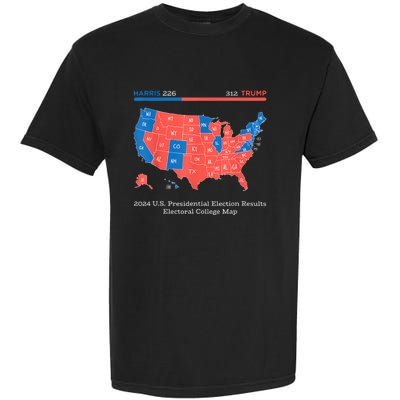 2024 U.S Presidential Election Results College Map Garment-Dyed Heavyweight T-Shirt