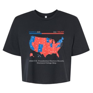 2024 U.S Presidential Election Results College Map Bella+Canvas Jersey Crop Tee