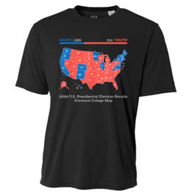 2024 U.S Presidential Election Results College Map Cooling Performance Crew T-Shirt