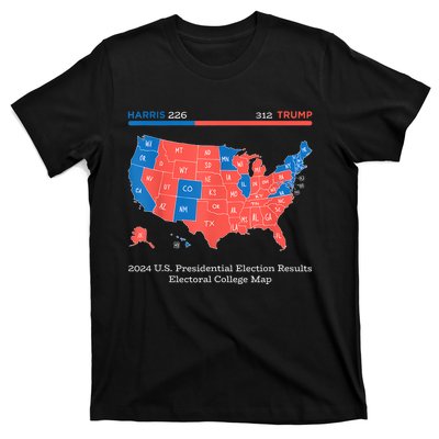 2024 U.S Presidential Election Results College Map T-Shirt