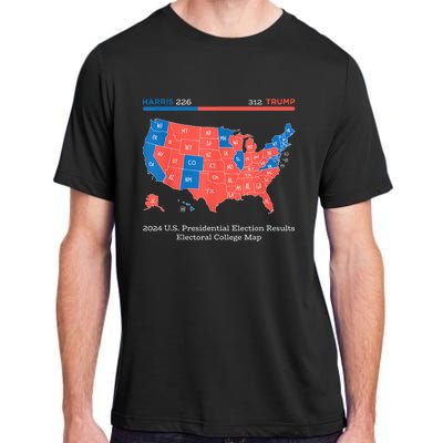 2024 U.S Presidential Election Results College Map Adult ChromaSoft Performance T-Shirt