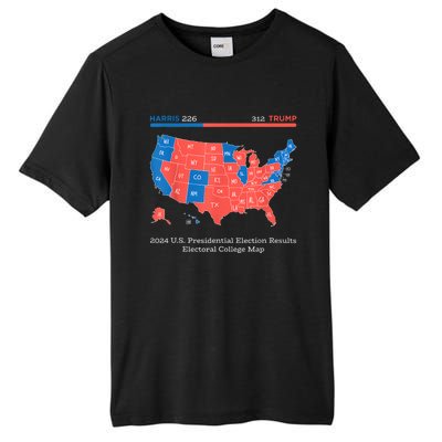 2024 U.S Presidential Election Results College Map Tall Fusion ChromaSoft Performance T-Shirt