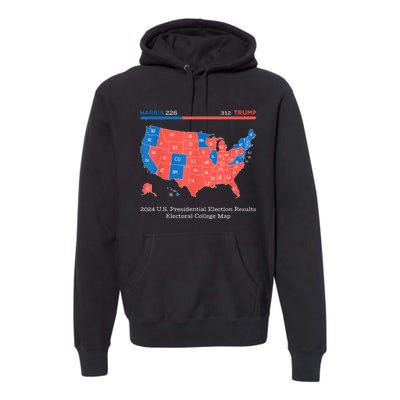 2024 U.S Presidential Election Results College Map Premium Hoodie