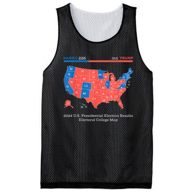 2024 U.S Presidential Election Results College Map Mesh Reversible Basketball Jersey Tank