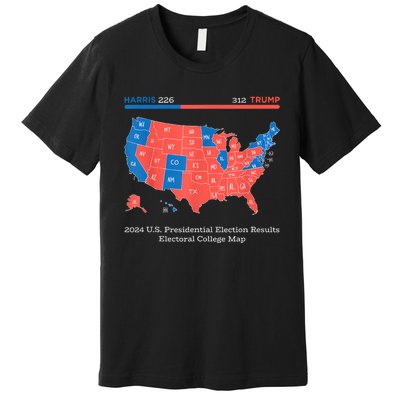 2024 U.S Presidential Election Results College Map Premium T-Shirt