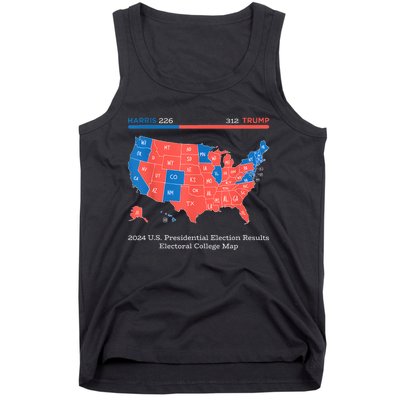 2024 U.S Presidential Election Results College Map Tank Top