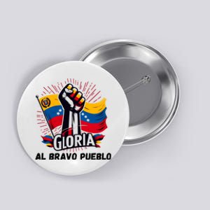 2024 Venezuela Gloria Al Bravo Venezuelan People Flannel Free Venezuela National Button