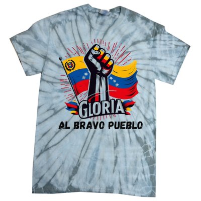 2024 Venezuela Gloria Al Bravo Venezuelan People Tie-Dye T-Shirt