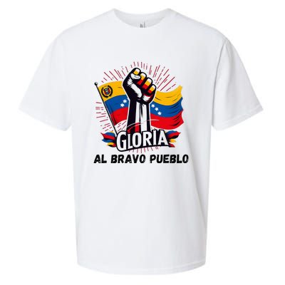 2024 Venezuela Gloria Al Bravo Venezuelan People Sueded Cloud Jersey T-Shirt