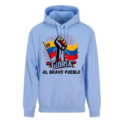 2024 Venezuela Gloria Al Bravo Venezuelan People Unisex Surf Hoodie