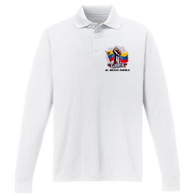 2024 Venezuela Gloria Al Bravo Venezuelan People Performance Long Sleeve Polo