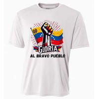 2024 Venezuela Gloria Al Bravo Venezuelan People Cooling Performance Crew T-Shirt