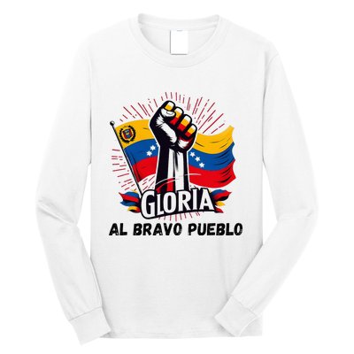 2024 Venezuela Gloria Al Bravo Venezuelan People Long Sleeve Shirt