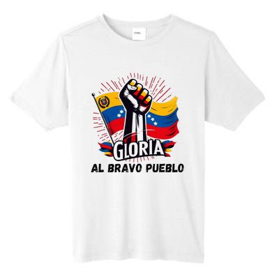 2024 Venezuela Gloria Al Bravo Venezuelan People Tall Fusion ChromaSoft Performance T-Shirt