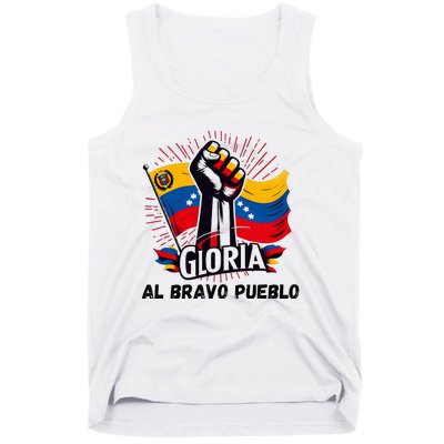 2024 Venezuela Gloria Al Bravo Venezuelan People Tank Top