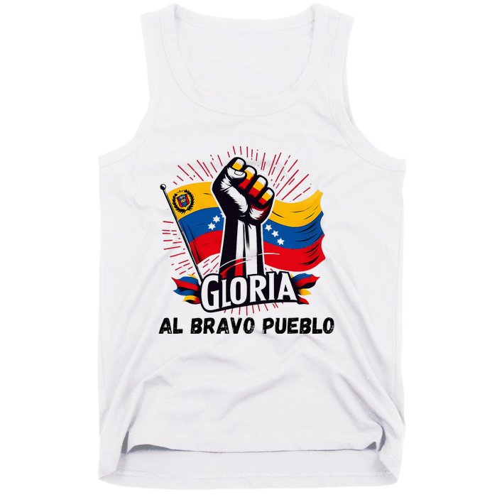 2024 Venezuela Gloria Al Bravo Venezuelan People Tank Top