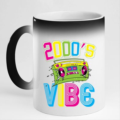 2000S Vibe Hip Hop Costume Early 2000s Party Nostalgia Gift 11oz Black Color Changing Mug