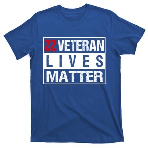 22 Veteran Lives Matter Suicide Awareness Military Veteran Great Gift T-Shirt