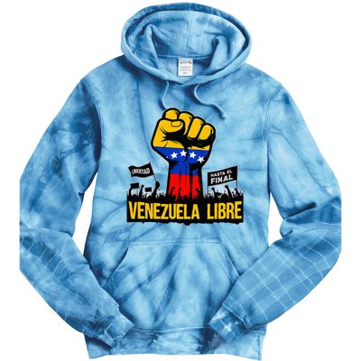 2024 Venezuela Libre Bandera De Venezuela Venezolano Tie Dye Hoodie