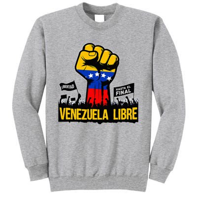 2024 Venezuela Libre Bandera De Venezuela Venezolano Tall Sweatshirt