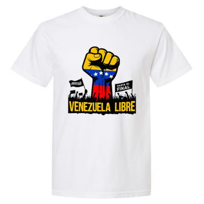 2024 Venezuela Libre Bandera De Venezuela Venezolano Garment-Dyed Heavyweight T-Shirt