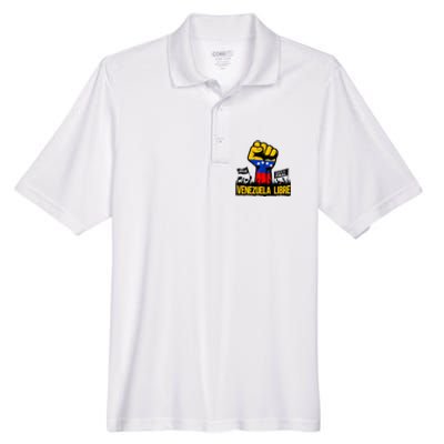 2024 Venezuela Libre Bandera De Venezuela Venezolano Men's Origin Performance Piqué Polo