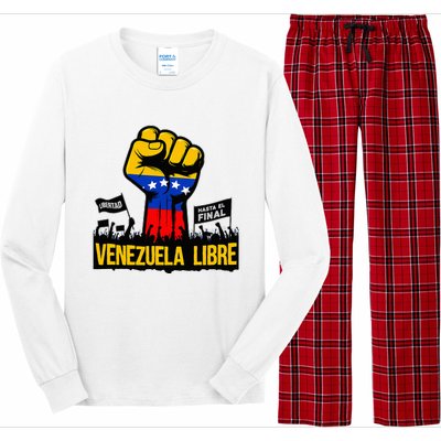 2024 Venezuela Libre Bandera De Venezuela Venezolano Long Sleeve Pajama Set