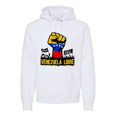 2024 Venezuela Libre Bandera De Venezuela Venezolano Premium Hoodie