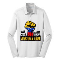 2024 Venezuela Libre Bandera De Venezuela Venezolano Silk Touch Performance Long Sleeve Polo