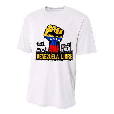 2024 Venezuela Libre Bandera De Venezuela Venezolano Performance Sprint T-Shirt