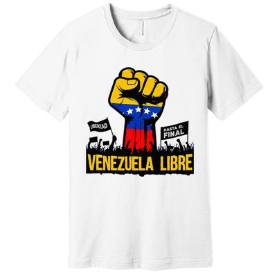 2024 Venezuela Libre Bandera De Venezuela Venezolano Premium T-Shirt