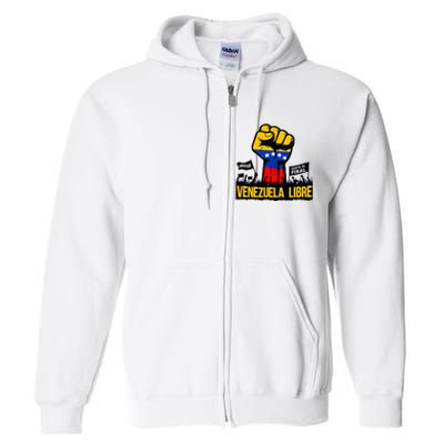 2024 Venezuela Libre Bandera De Venezuela Venezolano Full Zip Hoodie