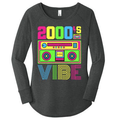 2000s Vibe Outfit 2000s Hip Hop Costume Early 2000s Fashion Women's Perfect Tri Tunic Long Sleeve Shirt